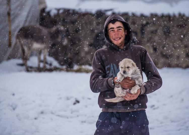 Kars'a mevsimin ilk karı düştü