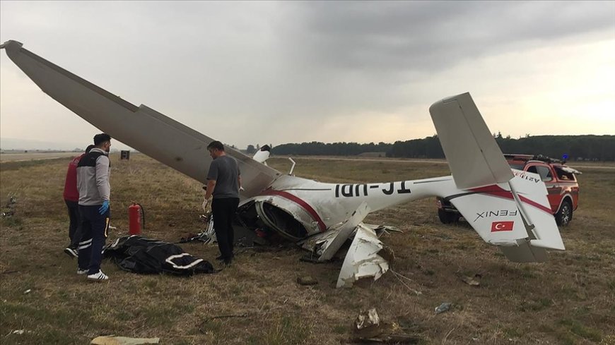 Bursa'da eğitim uçağı düştü, iki pilot hayatını kaybetti