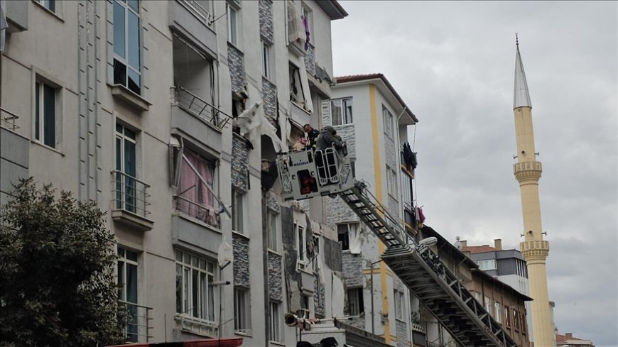 Çorum'da 5 katlı binada patlama: 1 ölü 33 yaralı